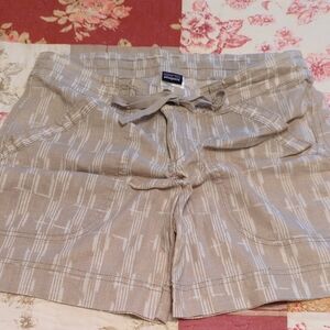 Patagonia Light Brown Patterned Shorts